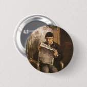 Louis Auguste Cezanne Vater der Künstlerlesung Button (Vorne & Hinten)