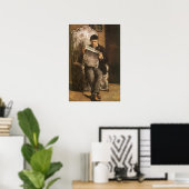 Louis Auguste Cezanne Vater der Künstlerlesung Poster (Heimbüro)