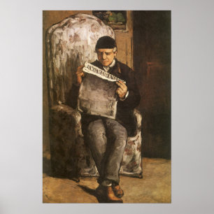 Louis Auguste Cezanne Vater der Künstlerlesung Poster
