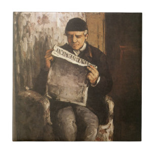 Louis Auguste Cezanne Vater des Künstlers beim Les Fliese