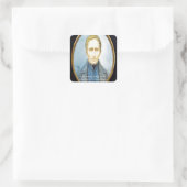 Louis Braille Famous Quote Quadratischer Aufkleber (Tasche)