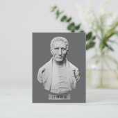 Louis Braille Portrait Bust Postkarte (Stehend Vorderseite)