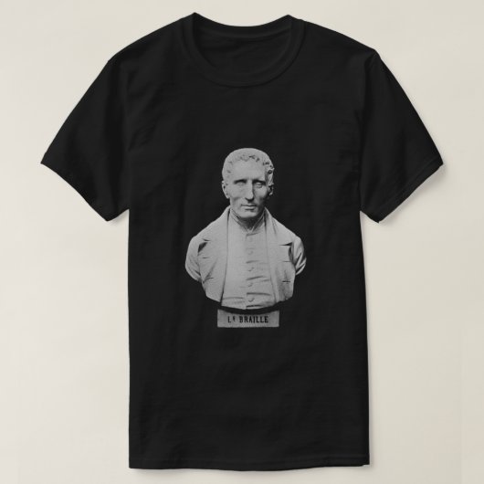 Louis Braille Portrait T-Shirt (Design vorne)