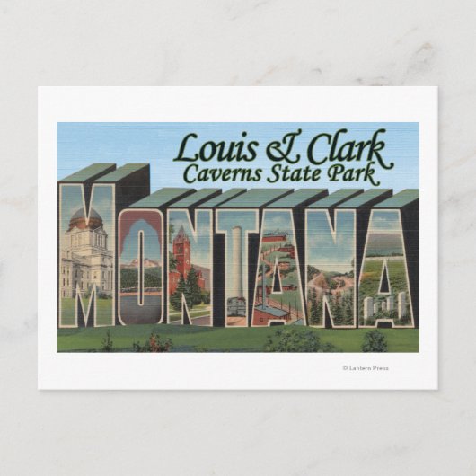 Louis & Clark Caverns Park, Montana Postkarte (Vorderseite)