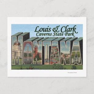 Louis & Clark Caverns Park, Montana Postkarte