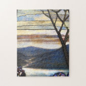 Louis Comfort Tiffany - verkettetes Glas 4 Magnoli Puzzle (Vertikal)