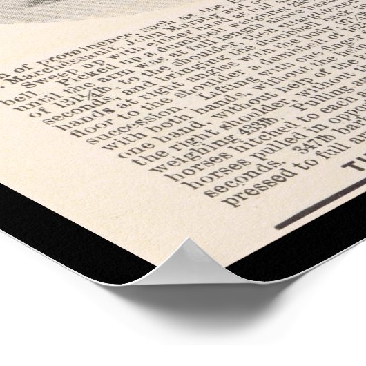 Louis CYR Strongest Man in the Universe circa 1897 Poster (Ecke)