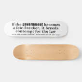 Louis D. Brandeis Olmstead / United Staaten (1928) Skateboard (Horizontal)
