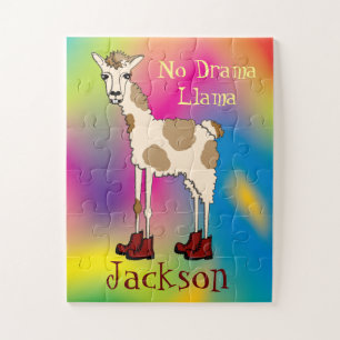 Louis der Llama Kids Personalisiert Puzzle