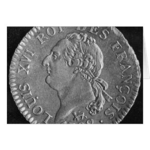 Louis d'or, das Louis XVI, 1792 darstellt