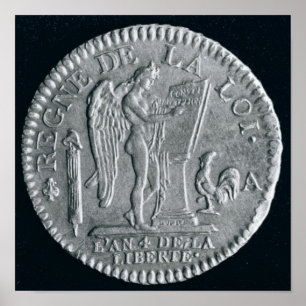 Louis d'or von der Herrschaft von Louis XVI, Gold Poster