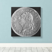 Louis d'or zeigt Louis XVI, 1792 Leinwanddruck (Insitu (Holzboden))