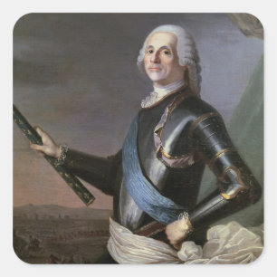 Louis Francois Armand Vignerot du Plessis Quadratischer Aufkleber