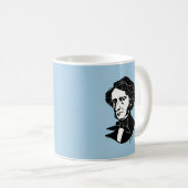 Louis-Hector Berlioz (auf farbigem Hintergrund) Kaffeetasse (VorderseiteRechts)