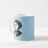 Louis-Hector Berlioz (auf farbigem Hintergrund) Kaffeetasse (Vorderseite Links)