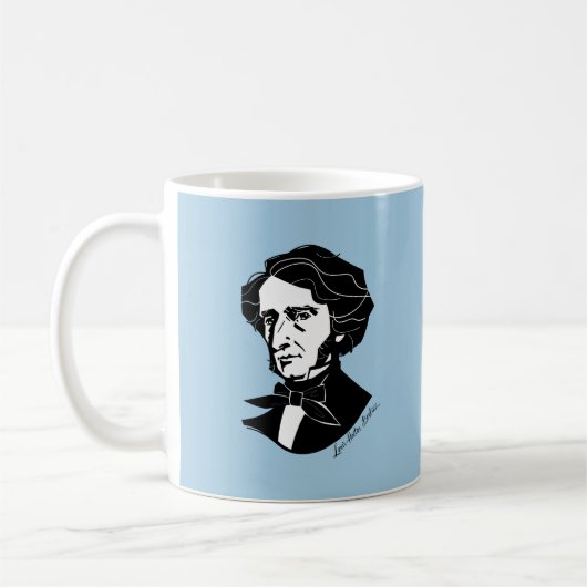 Louis-Hector Berlioz (auf farbigem Hintergrund) Kaffeetasse (Links)