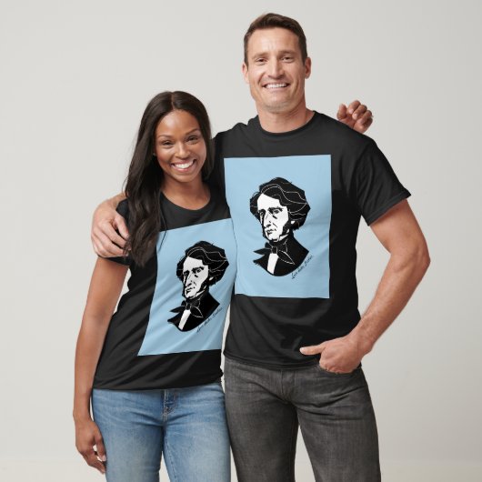 Louis-Hector Berlioz (auf farbigem Hintergrund) T-Shirt (Unisex)