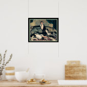 Louis Icart "Girl With Greyhounds" 16 x 20 Poster (Küche)