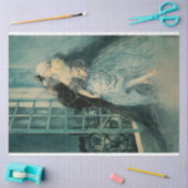 Louis Icart Liebe Kissing Artwork Decoupage Seidenpapier (Basteln)