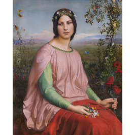 Louis Janmot Blume der Felder CC0915 Large Poster