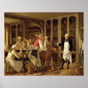 Louis Jean Marie Daubenton (1716-1999) in seinem L Poster