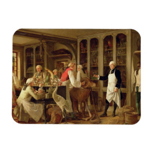 Louis Jean Marie Daubenton (1716-99) in seinem Magnet