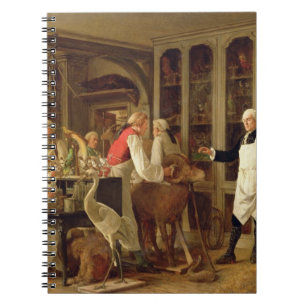 Louis Jean Marie Daubenton (1716-99) in seinem Notizblock
