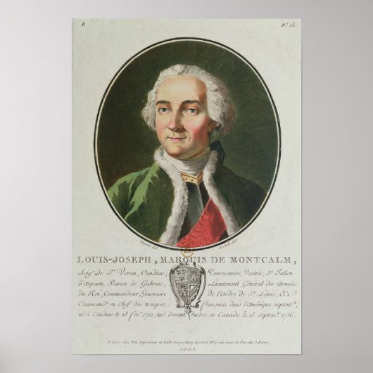 Louis-Joseph de Montcalm 1790 Poster (Vorne)