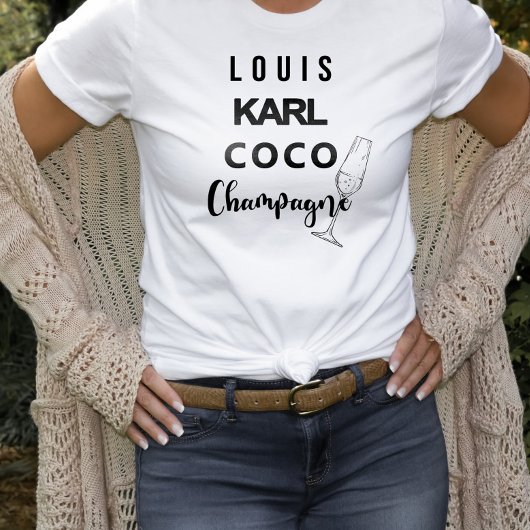 Louis Karl Coco Champagne Statement T-Shirt