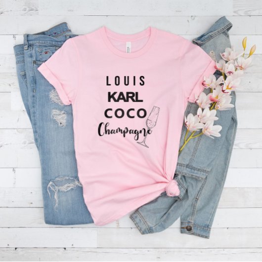 Louis Karl Coco Champagne Statement T-Shirt