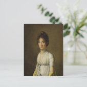 Louis Léopold Boilly Portrait einer Frau Postkarte (Stehend Vorderseite)