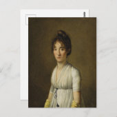 Louis Léopold Boilly Portrait einer Frau Postkarte (Vorne/Hinten)