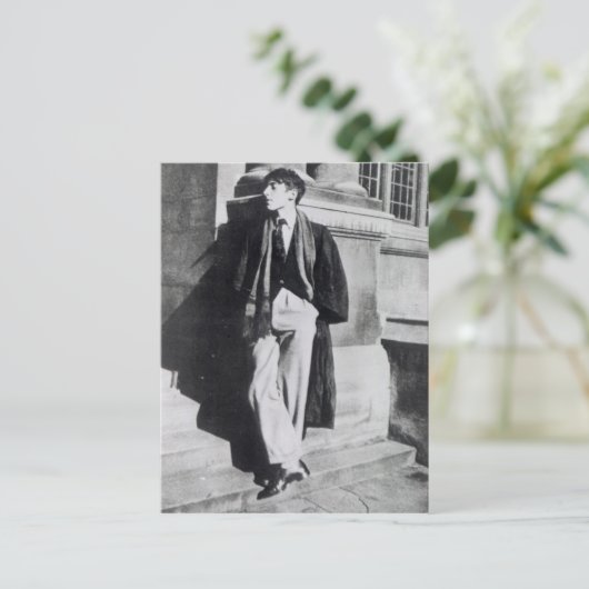Louis MacNeice während seiner Zeit in Oxford Postkarte (Stehend Vorderseite)