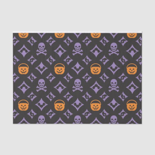 Louis! Modische Halloween Jackolanterns Seidenpapier (Vorderseite)