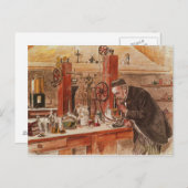 Louis Pasteur Experimentieren Postkarte (Vorne/Hinten)