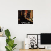 Louis Pasteur "Fortune Wisdom Quote Poster (Heimbüro)