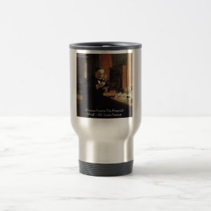 Louis Pasteur "Glück" Zitat Geschenke & Tees Reisebecher