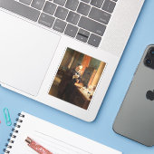 Louis Pasteur Portrait Sticker — Albert Edelfeldt (Laptop mit iPhone)