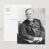Louis Pasteur Postkarte (Vorne/Hinten)