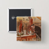 Louis Pasteurexperimentieren Button (Vorne & Hinten)