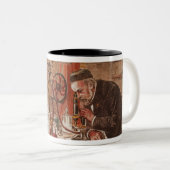 Louis Pasteurexperimentieren Zweifarbige Tasse (VorderseiteRechts)