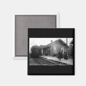 Louis Pesha Ann Arbor Railroad Depot Shepherd, MI Magnet (Vorderseite/Rückseite)