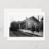 Louis Pesha Ann Arbor Railroad Depot Shepherd, MI Postkarte (Vorne/Hinten)