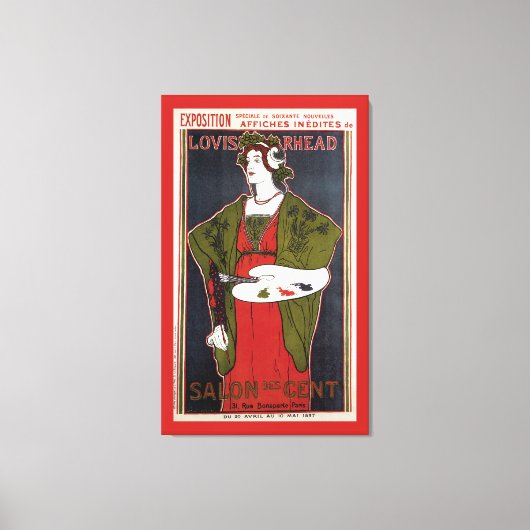 Louis Rhead ~ Salon des Cent Leinwanddruck (Vorderseite)