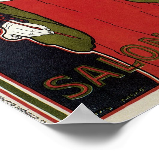 Louis Rhead ~ Salon des Cent Poster (Ecke)