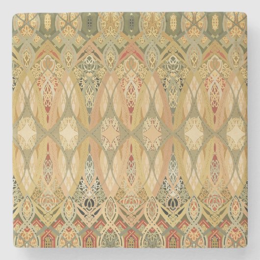 Louis Sullivan Chicago Stock Exchange Stencil Steinuntersetzer (Vorderseite)