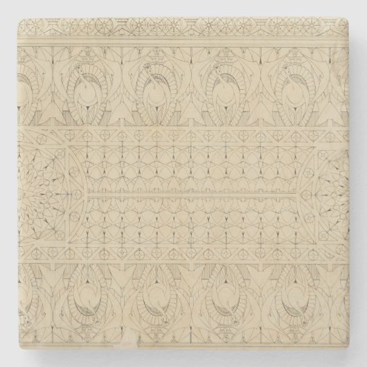 Louis Sullivan Peacock Ceiling Chicago Architect Steinuntersetzer (Vorderseite)