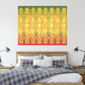 Louis Sullivan Truss Frieze Stencil Leinwanddruck (Insitu (Schlafzimmer))