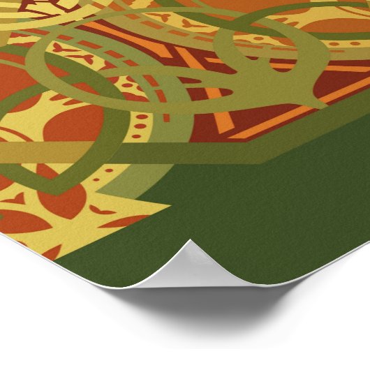 Louis Sullivan Upper Beam Stencil Poster (Ecke)