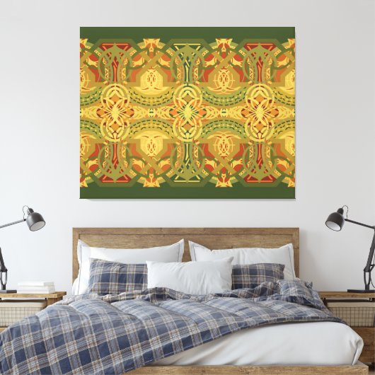 Louis Sullivan Upper Beam Stencil Poster Leinwanddruck (Insitu (Schlafzimmer))